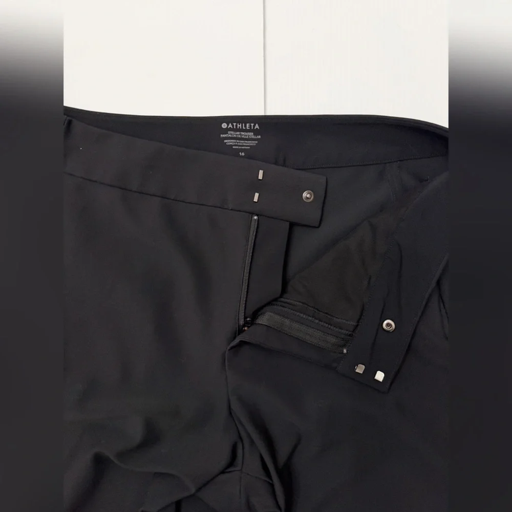 Athleta Stella Trouser Pants High Waist Pockets - 16 - Picture 7 of 15